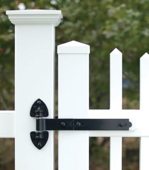 8292 Black Powder Coat Reversible Hinges