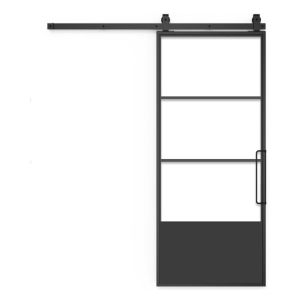 Traditional Glass Barn Door