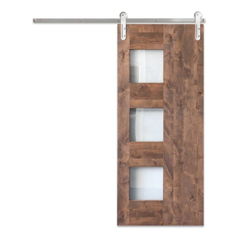 Midcentury 3 Panel Barn Door