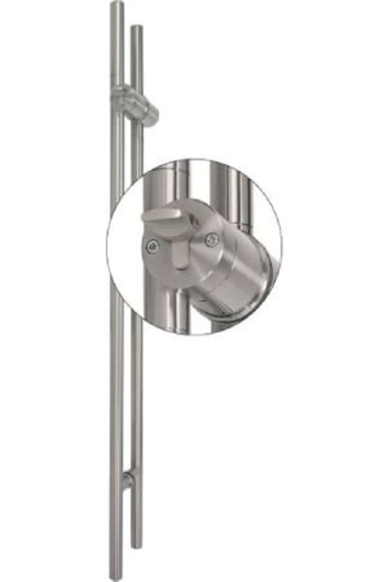 TG.1150.PZ.WC Stiletto Locking Pair Barn Door Handle
