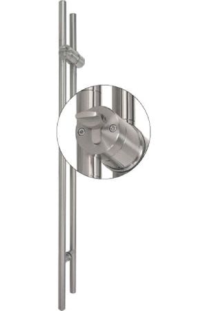 TG.1150.PZ.WC Stiletto Locking Pair Barn Door Handle