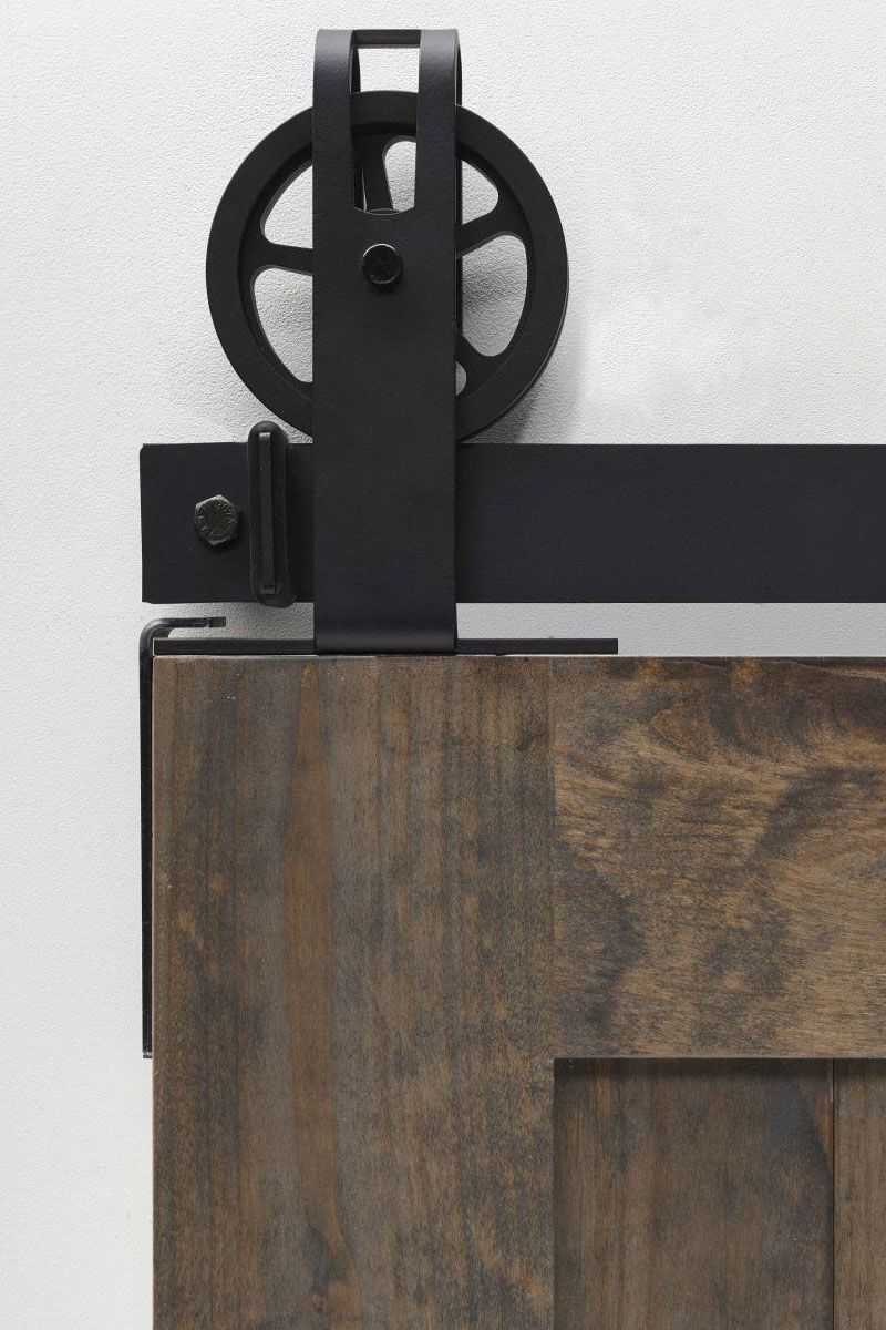 Top Spoked Garrick Barn Door Hardware